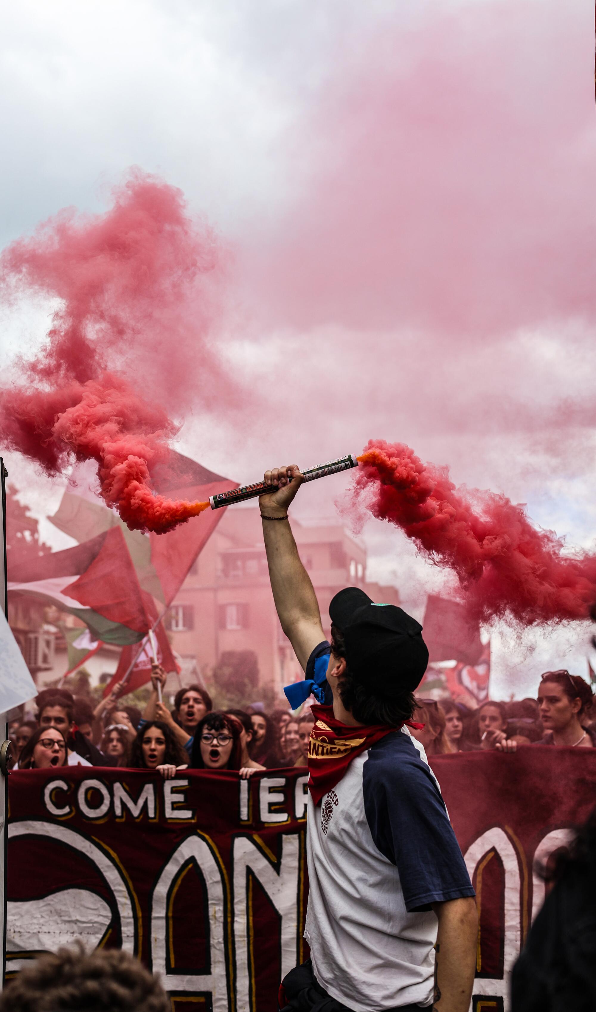 Manifestación antifascista en Roma - 17